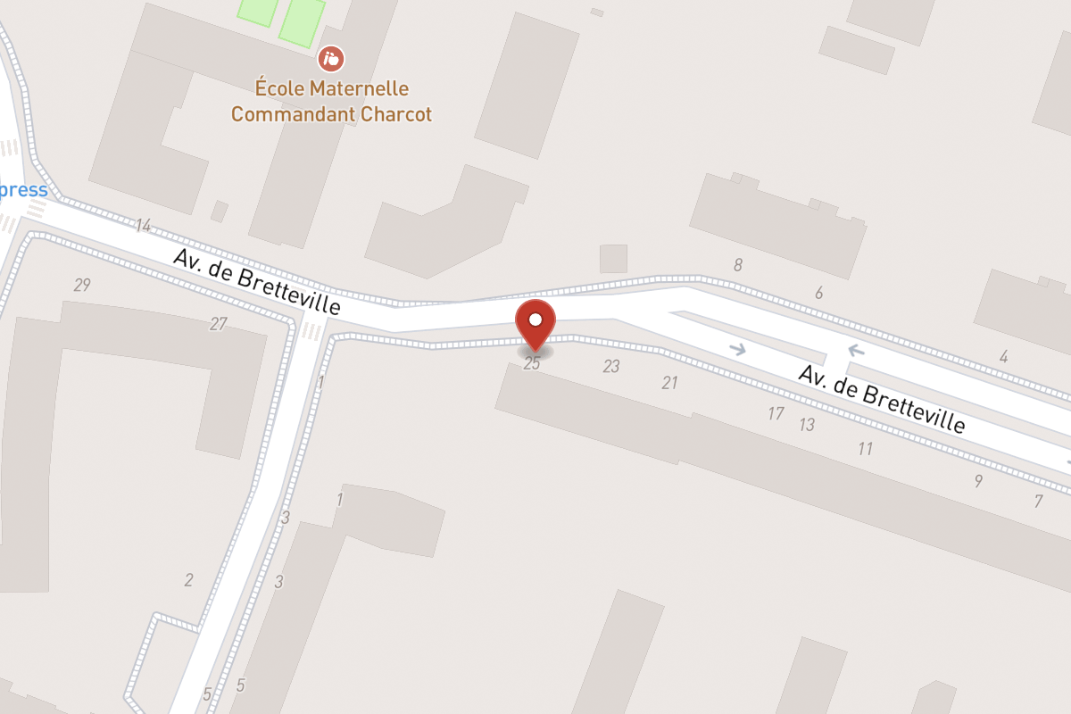 Plan de situation — 25 Avenue de Bretteville
