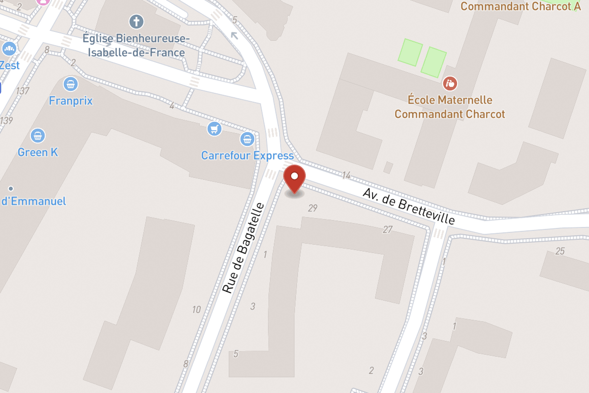 Plan de situation — 29 Avenue de Bretteville