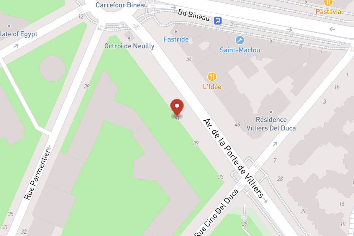 Plan de situation — 41 Avenue de la Porte de Villiers