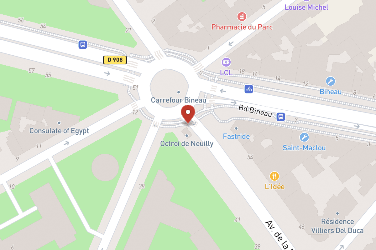 Plan de situation — 45 Avenue de la Porte de Villiers