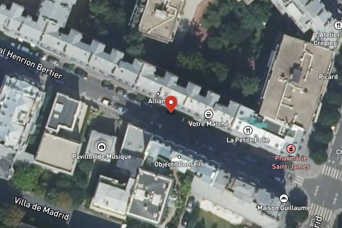 Vue satellite — 10 Avenue de Madrid