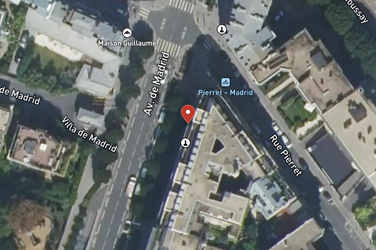 Vue satellite — 11BIS Avenue de Madrid