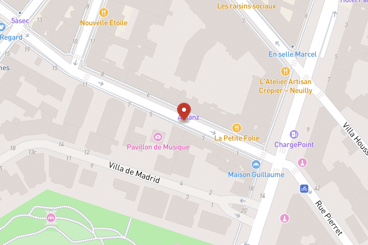Plan de situation — 12 Avenue de Madrid