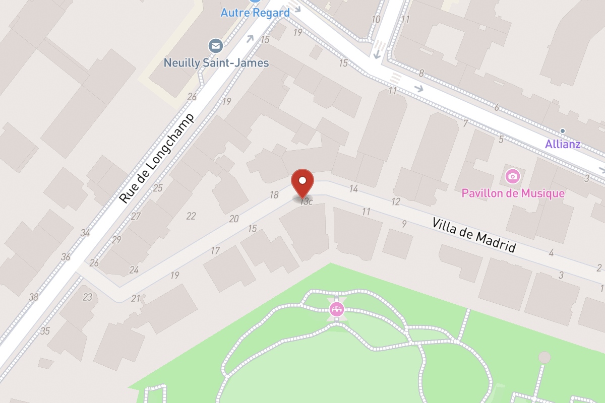 Plan de situation — 13R Avenue de Madrid
