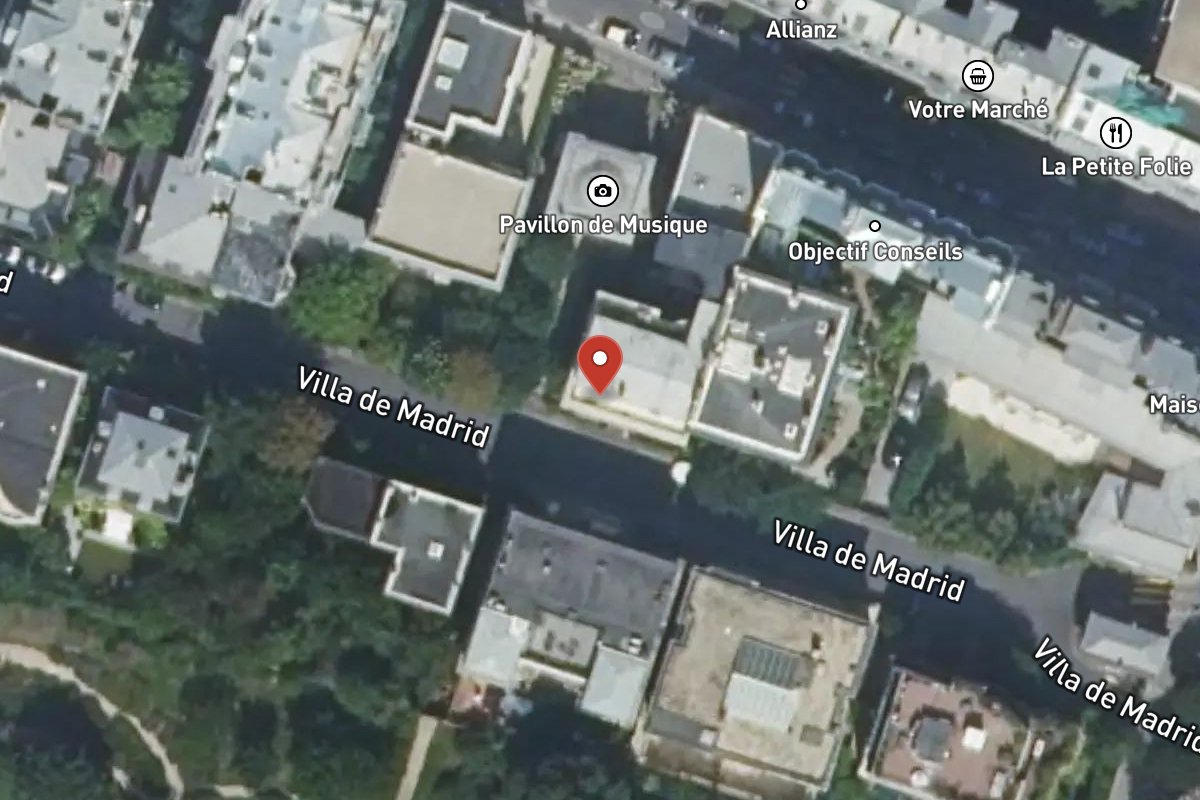 Vue satellite — 14BIS Avenue de Madrid