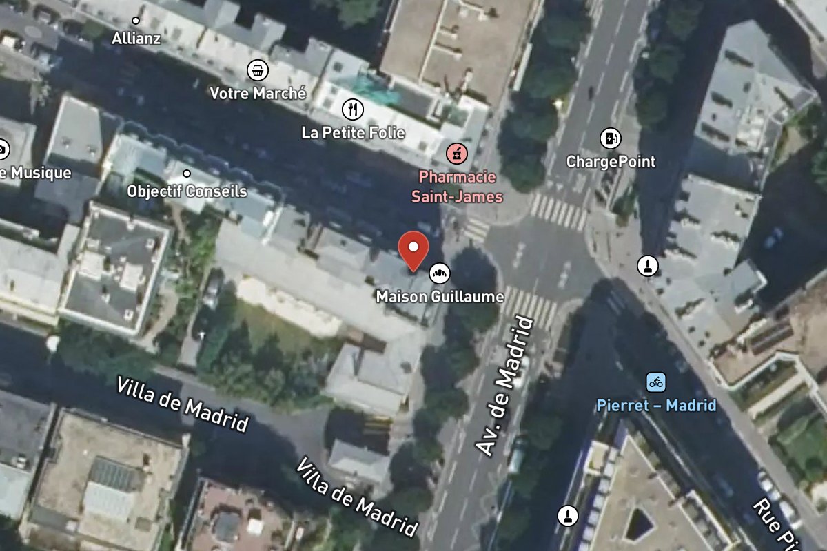 Vue satellite — 16BIS Avenue de Madrid