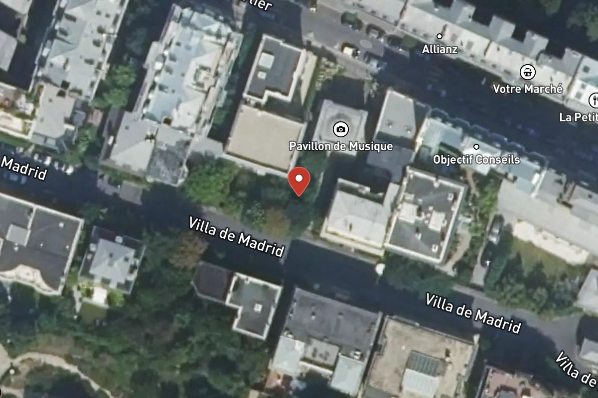Vue satellite — 16 Avenue de Madrid