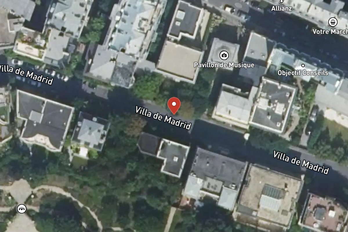 Vue satellite — 18 Avenue de Madrid