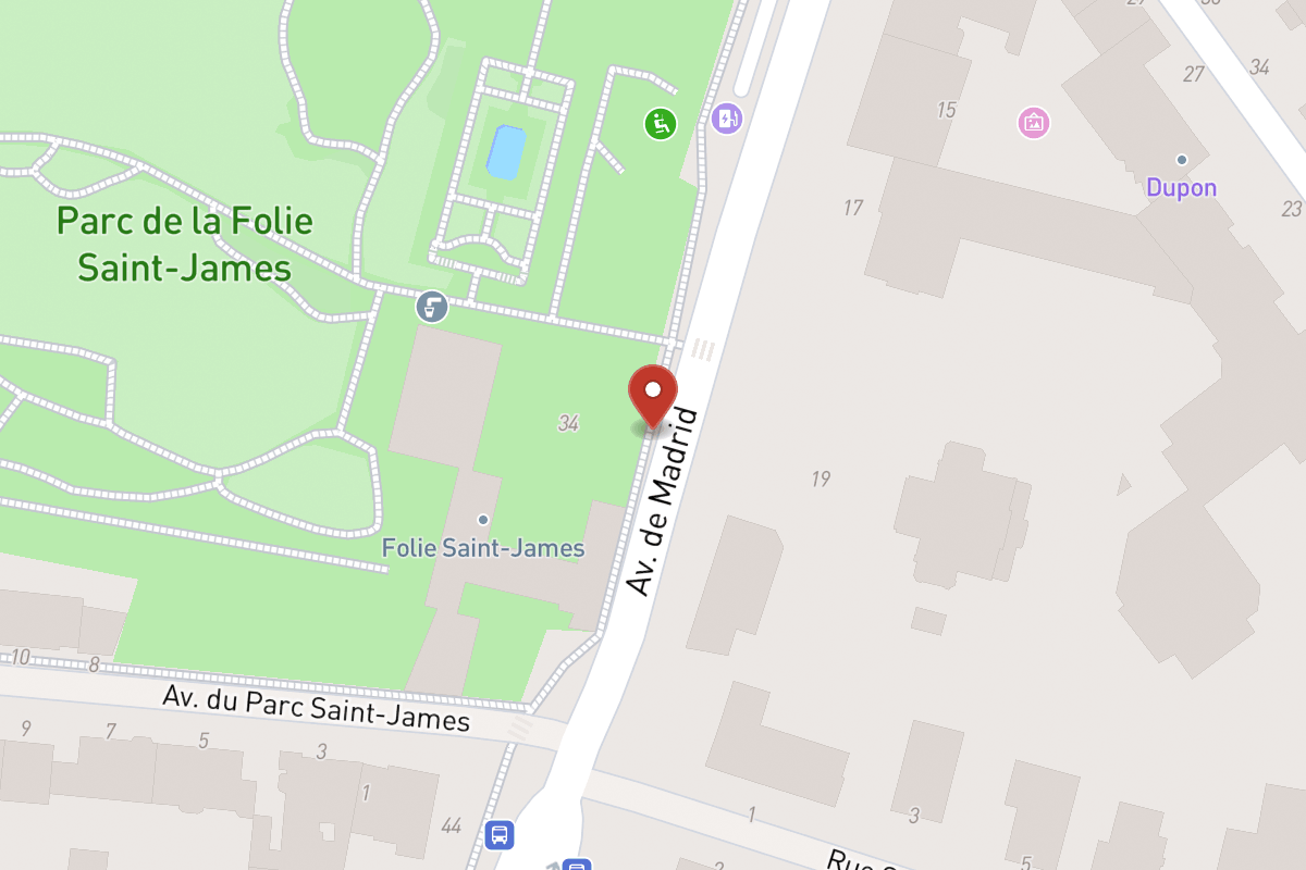 Plan de situation — 32 Avenue de Madrid