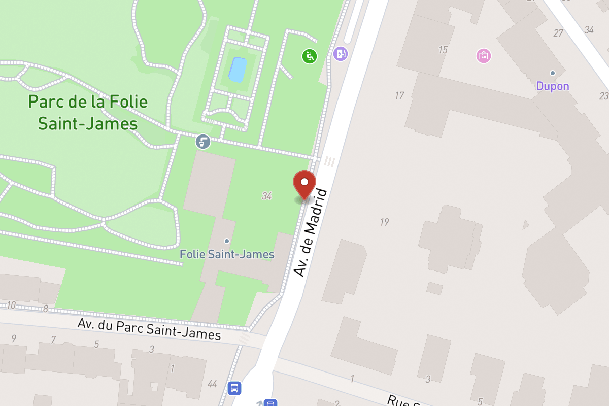 Plan de situation — 34 Avenue de Madrid
