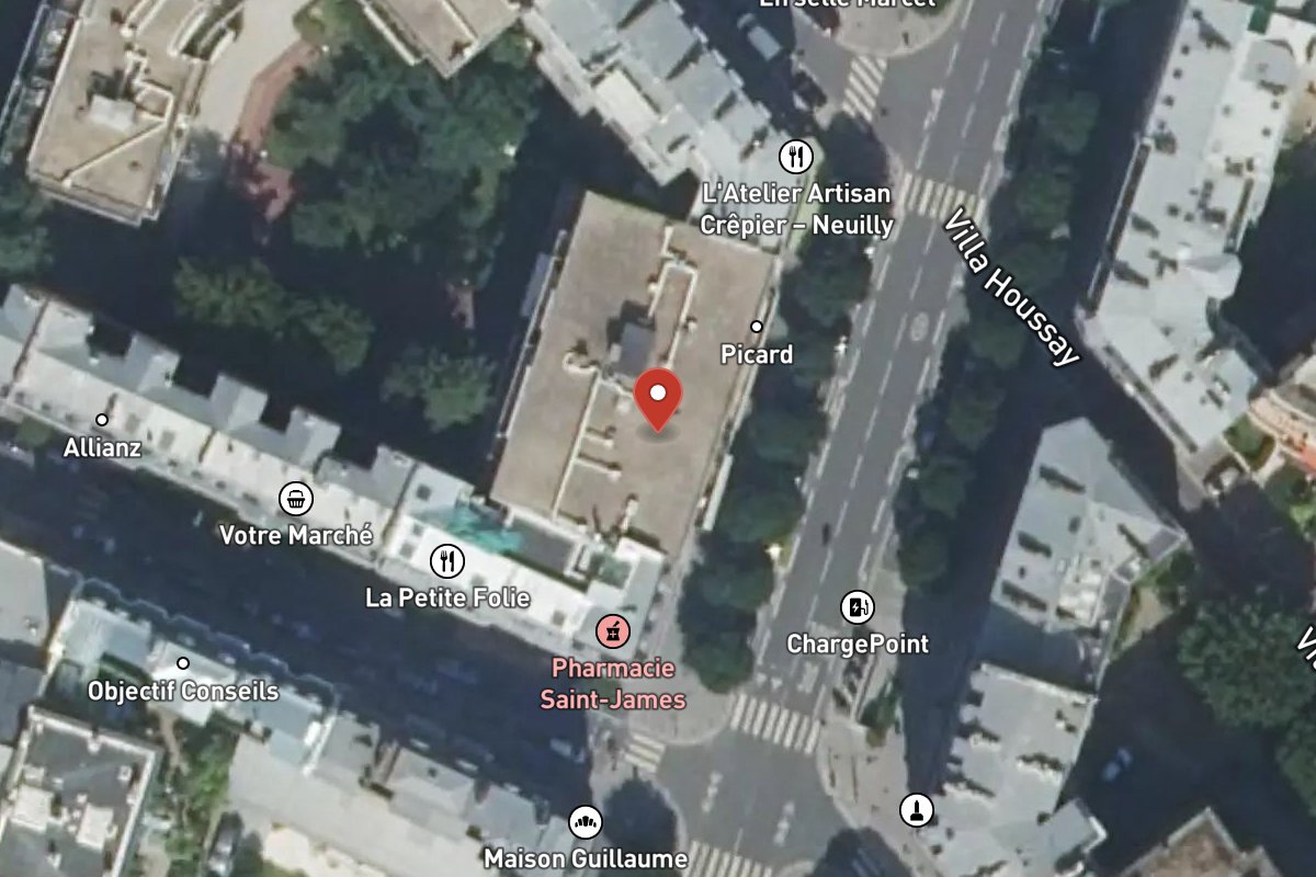 Vue satellite — 3 Avenue de Madrid