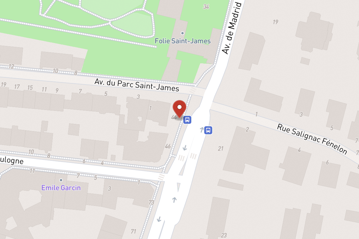 Plan de situation — 44 Avenue de Madrid