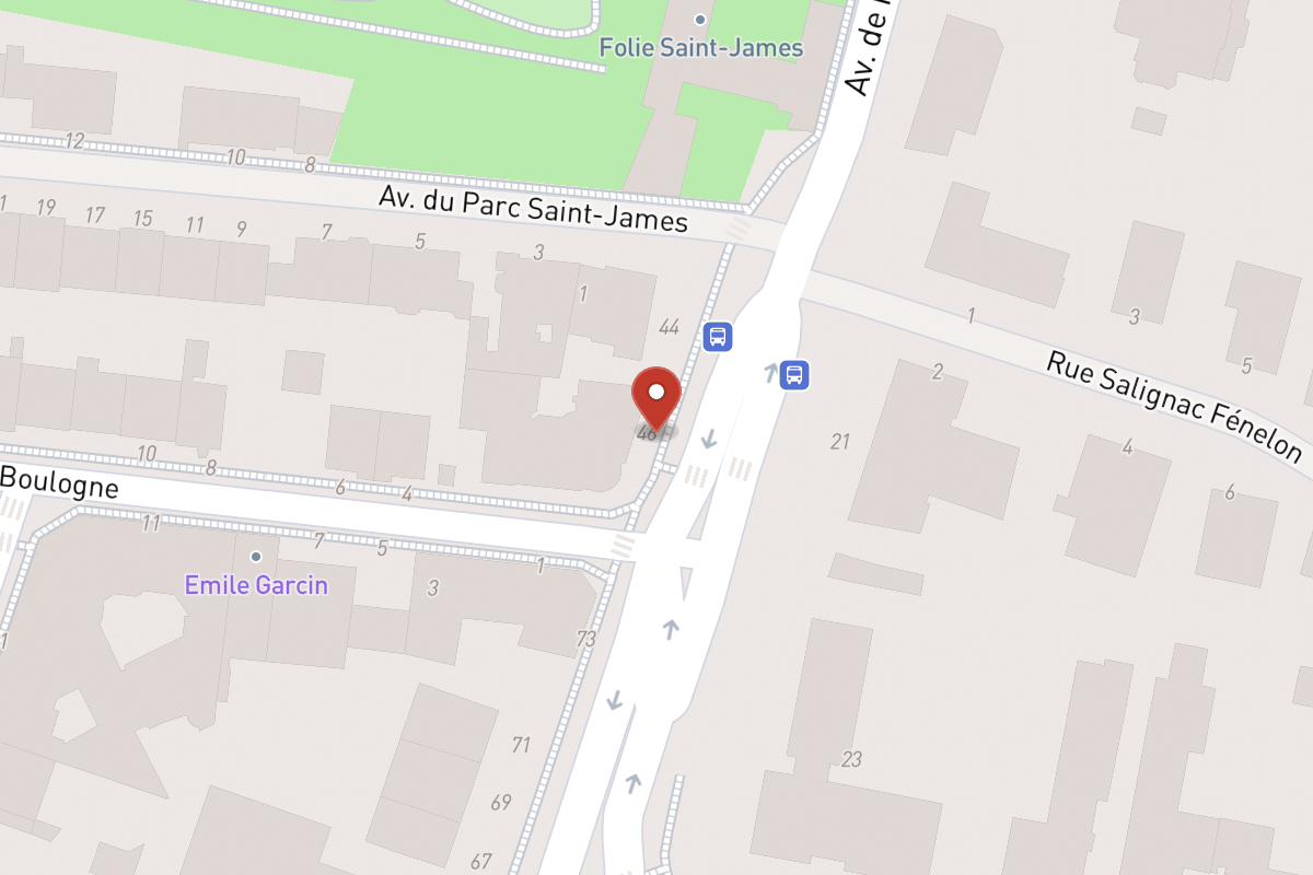 Plan de situation — 46 Avenue de Madrid