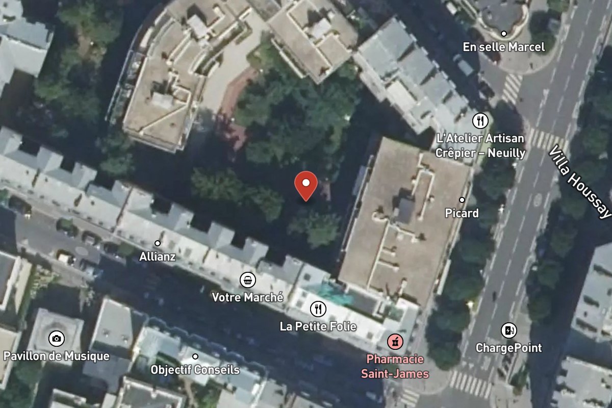 Vue satellite — 6 Avenue de Madrid