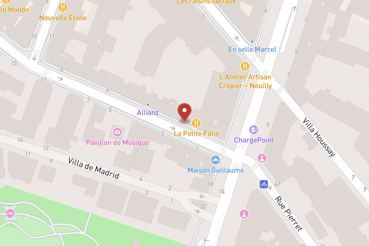 Plan de situation — 7 Avenue de Madrid