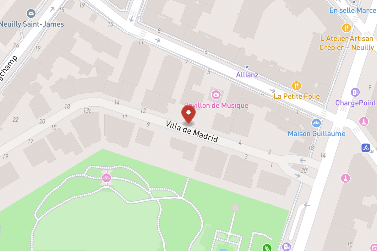 Plan de situation — 8 Avenue de Madrid