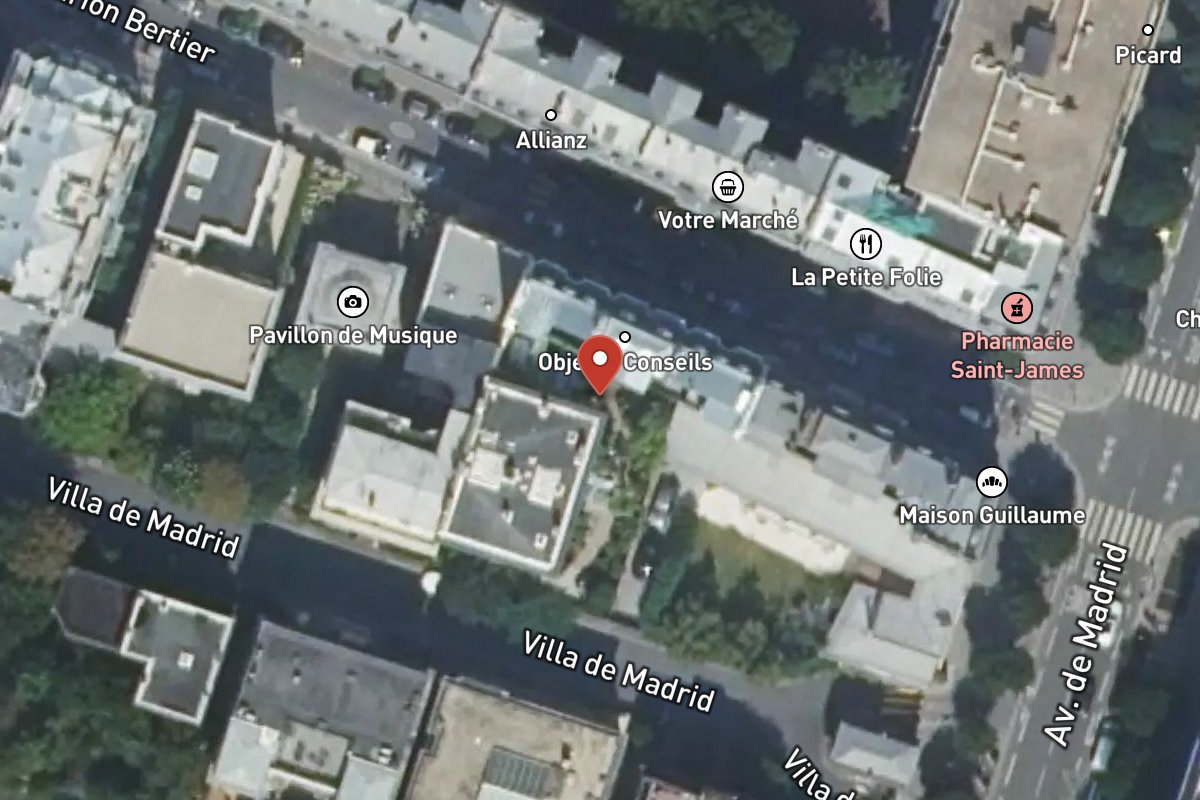 Vue satellite — 9 Avenue de Madrid