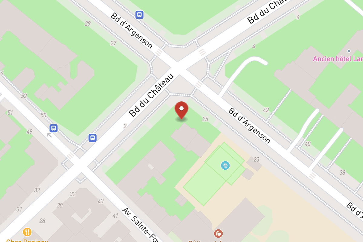 Plan de situation — 12 Avenue du Château