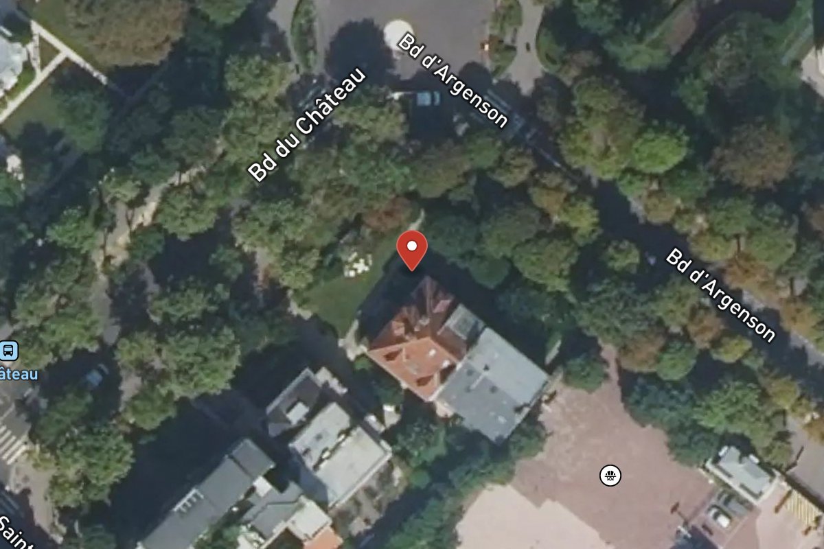 Vue satellite — 12 Avenue du Château