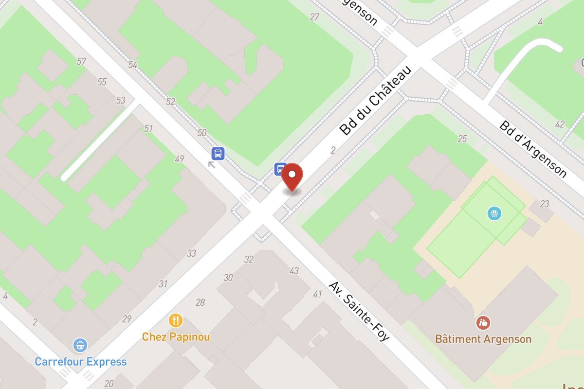 Plan de situation — 13 Avenue du Château