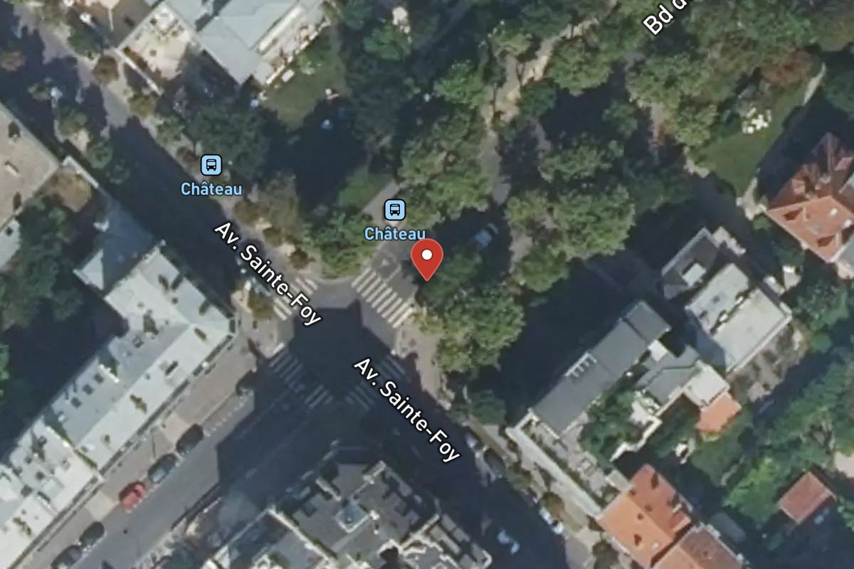 Vue satellite — 13 Avenue du Château