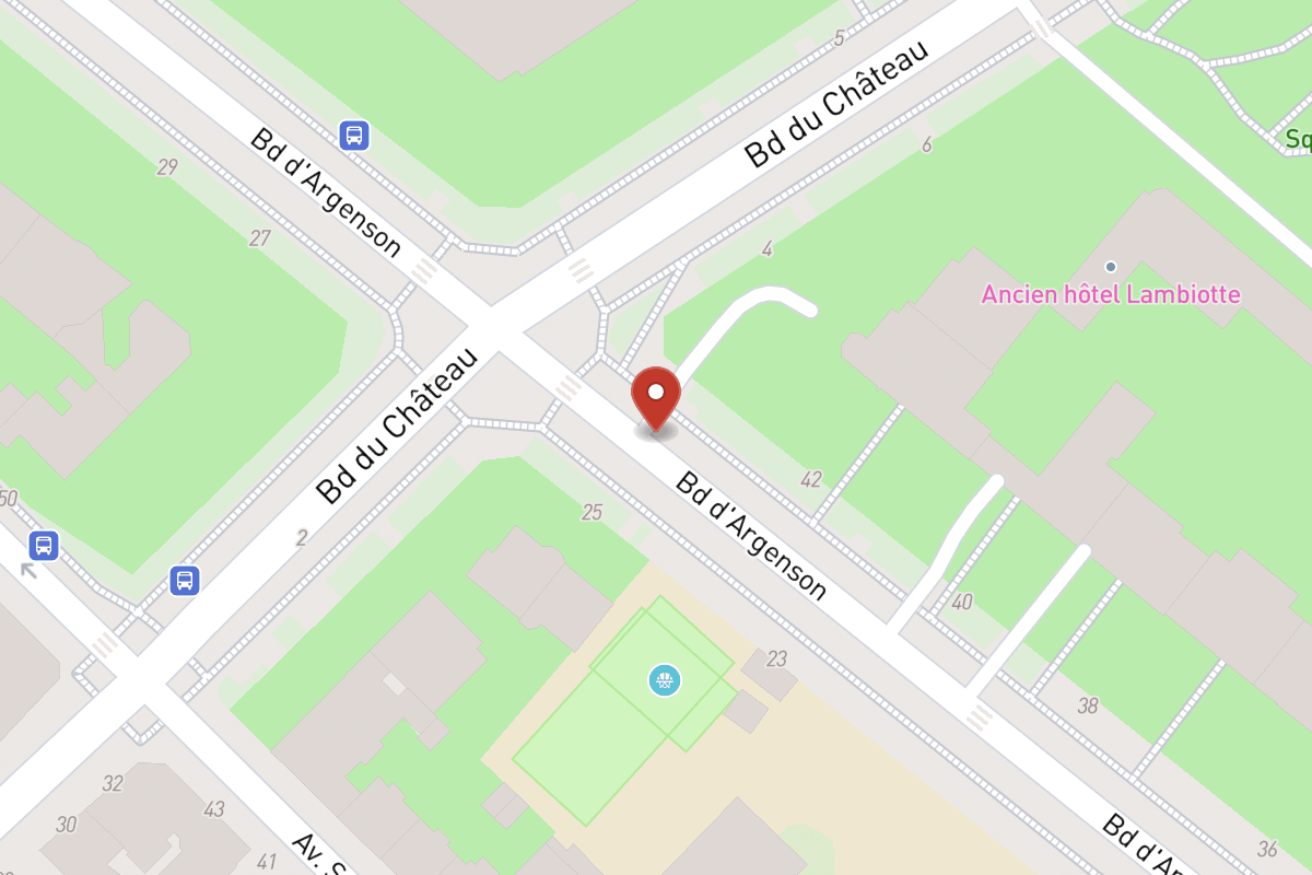Plan de situation — 14 Avenue du Château