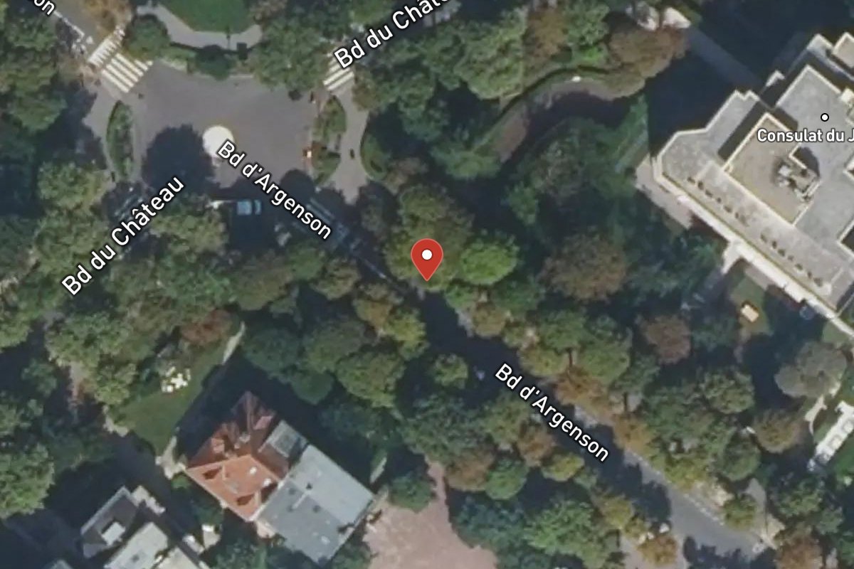 Vue satellite — 14 Avenue du Château