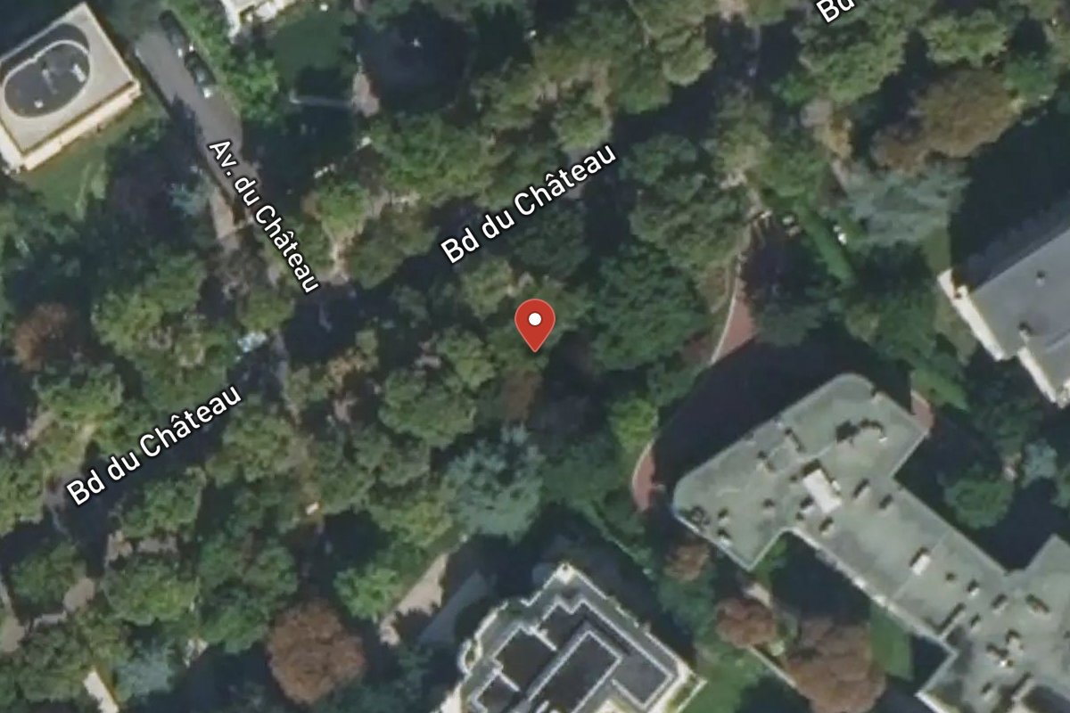 Vue satellite — 16 Avenue du Château