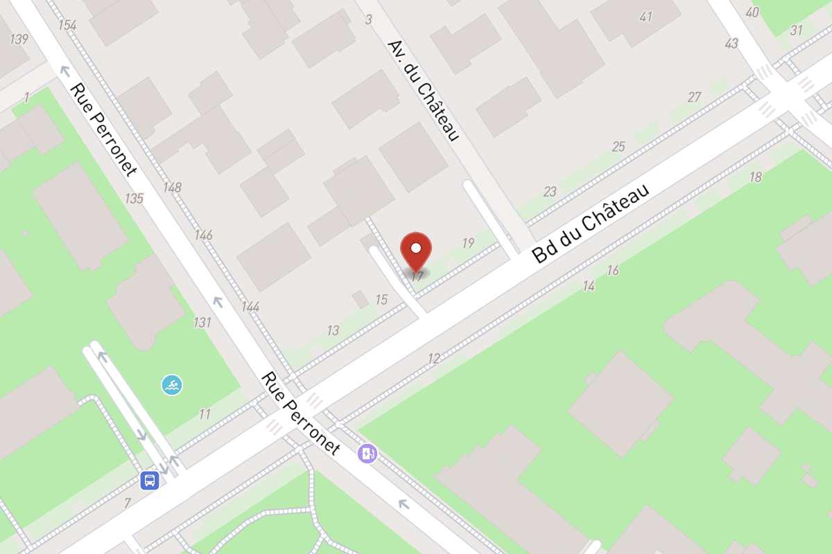 Plan de situation — 17 Avenue du Château