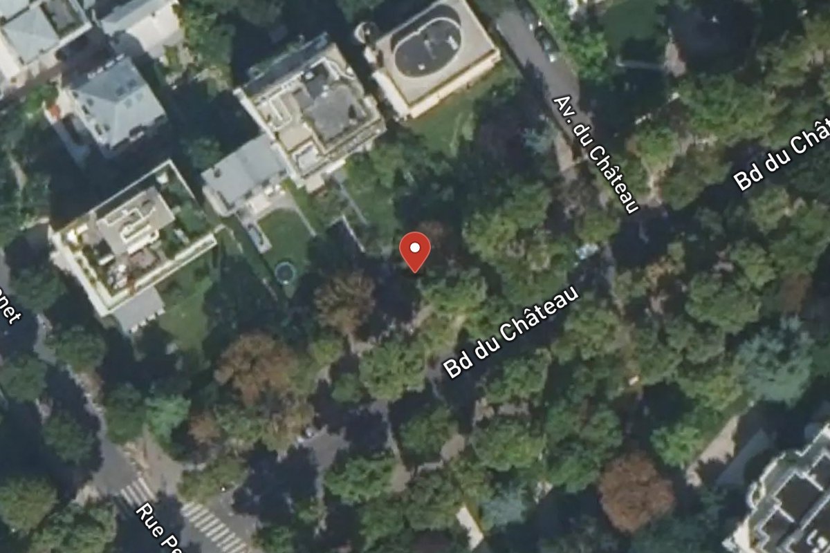 Vue satellite — 17 Avenue du Château