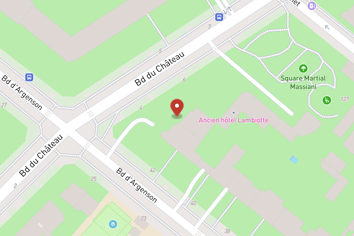 Plan de situation — 18 Avenue du Château