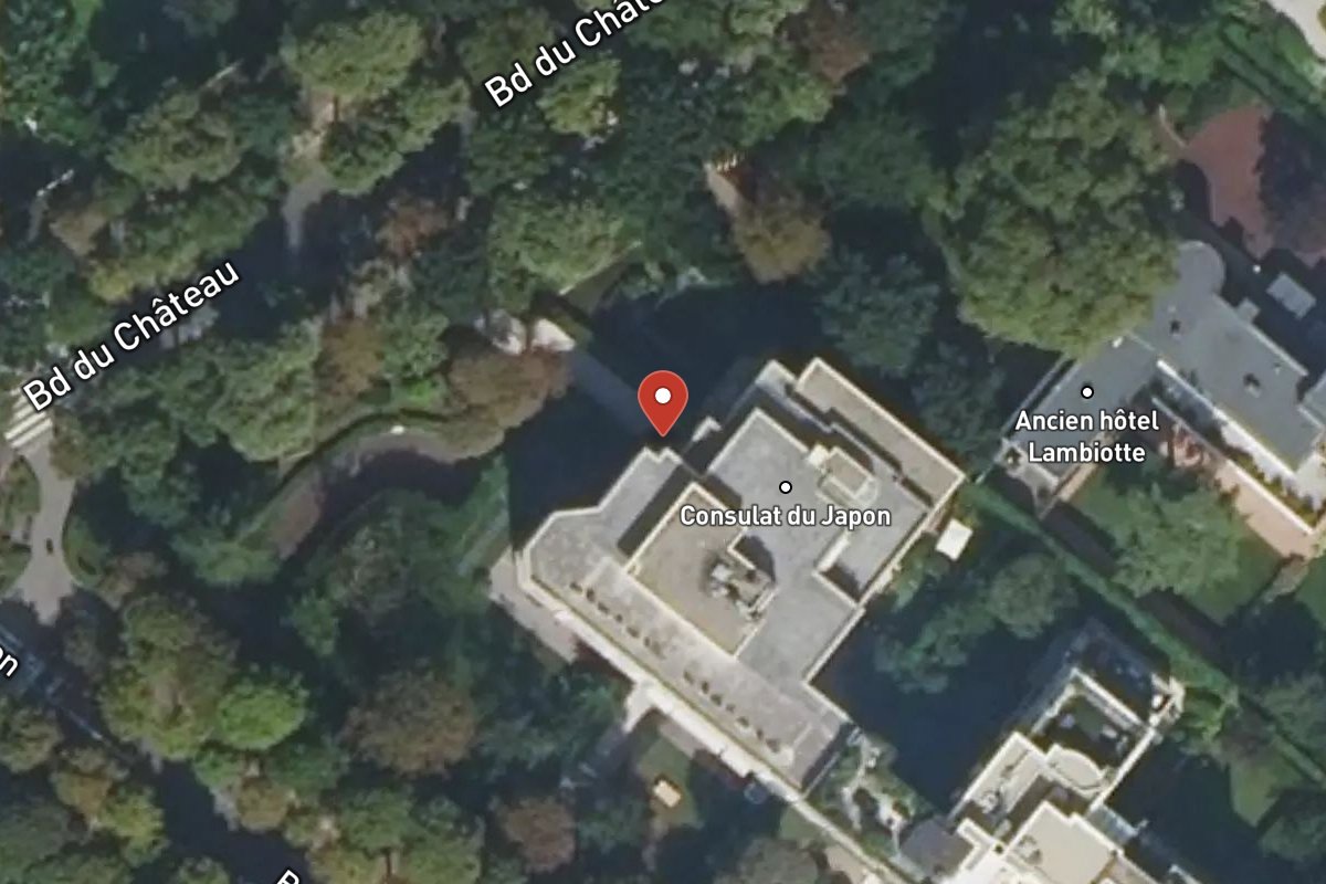 Vue satellite — 18 Avenue du Château