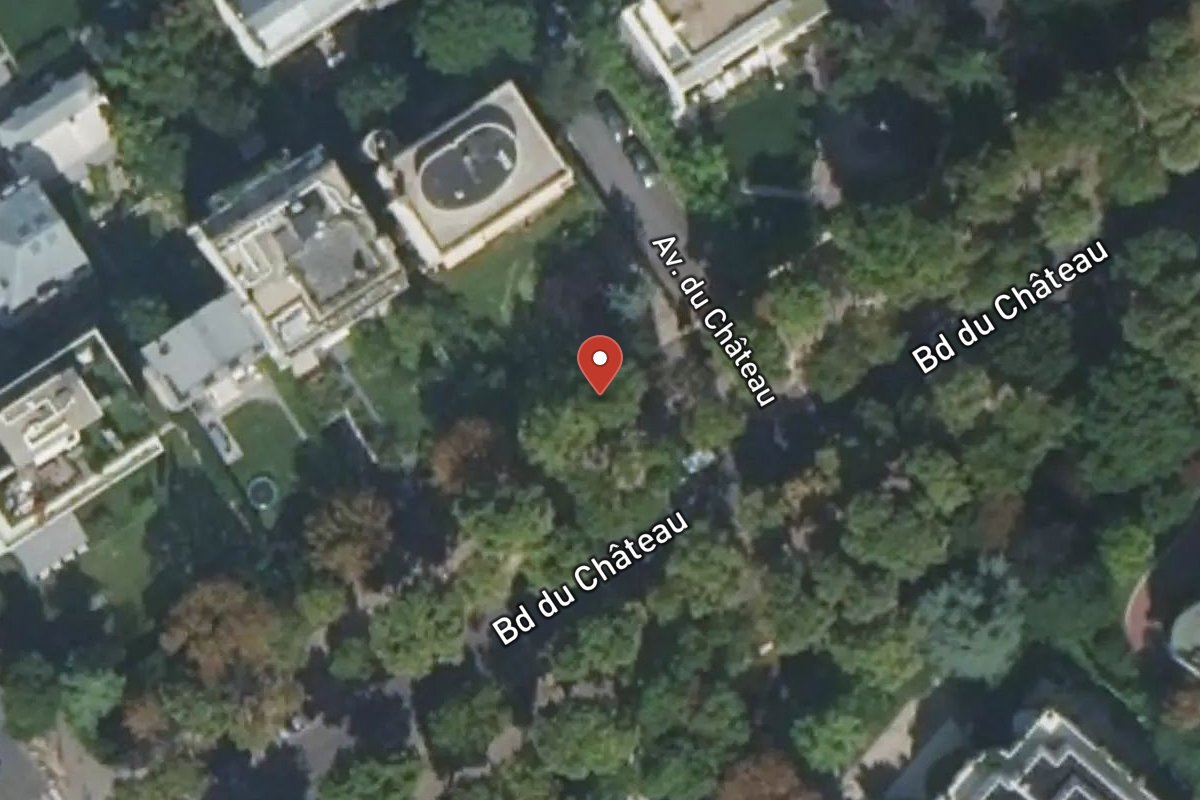 Vue satellite — 19 Avenue du Château