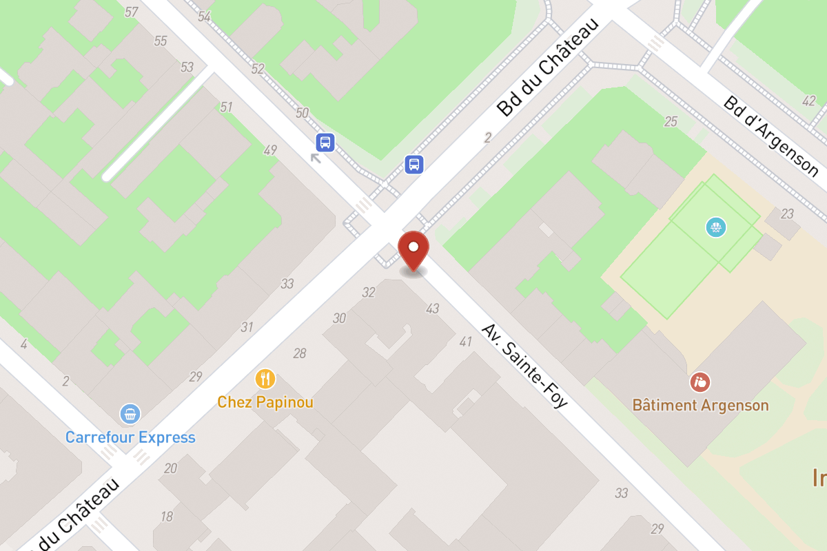 Plan de situation — 1 Avenue du Château