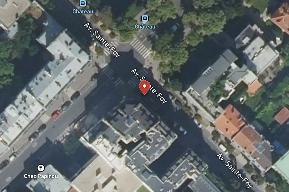 Vue satellite — 1 Avenue du Château