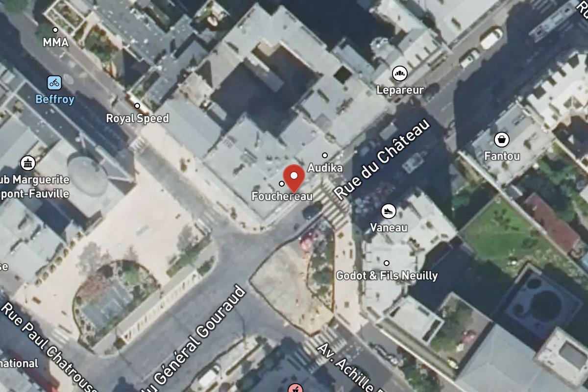 Vue satellite — 21 Avenue du Château