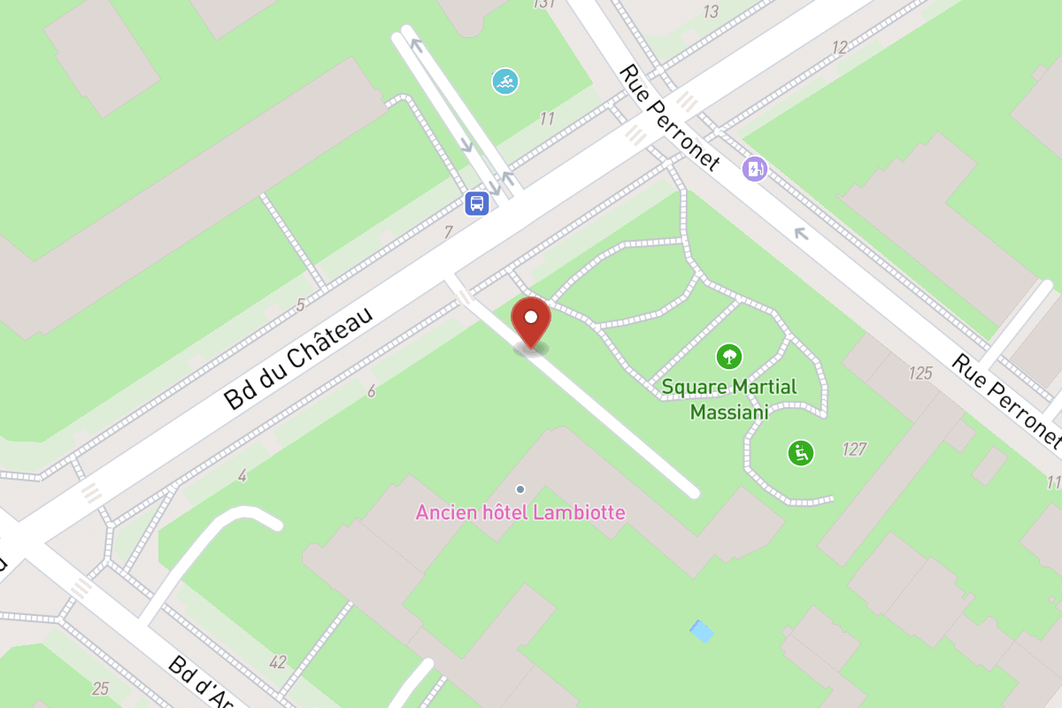 Plan de situation — 22 Avenue du Château