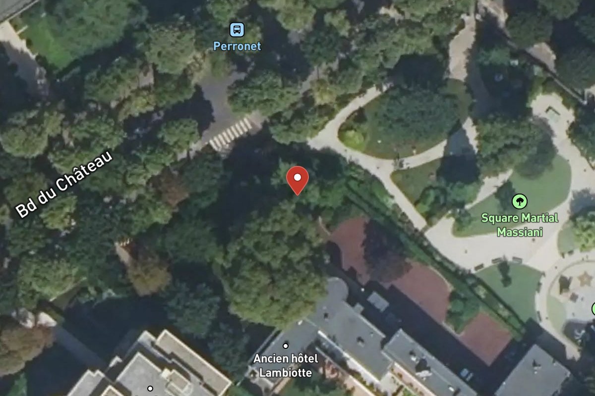 Vue satellite — 22 Avenue du Château