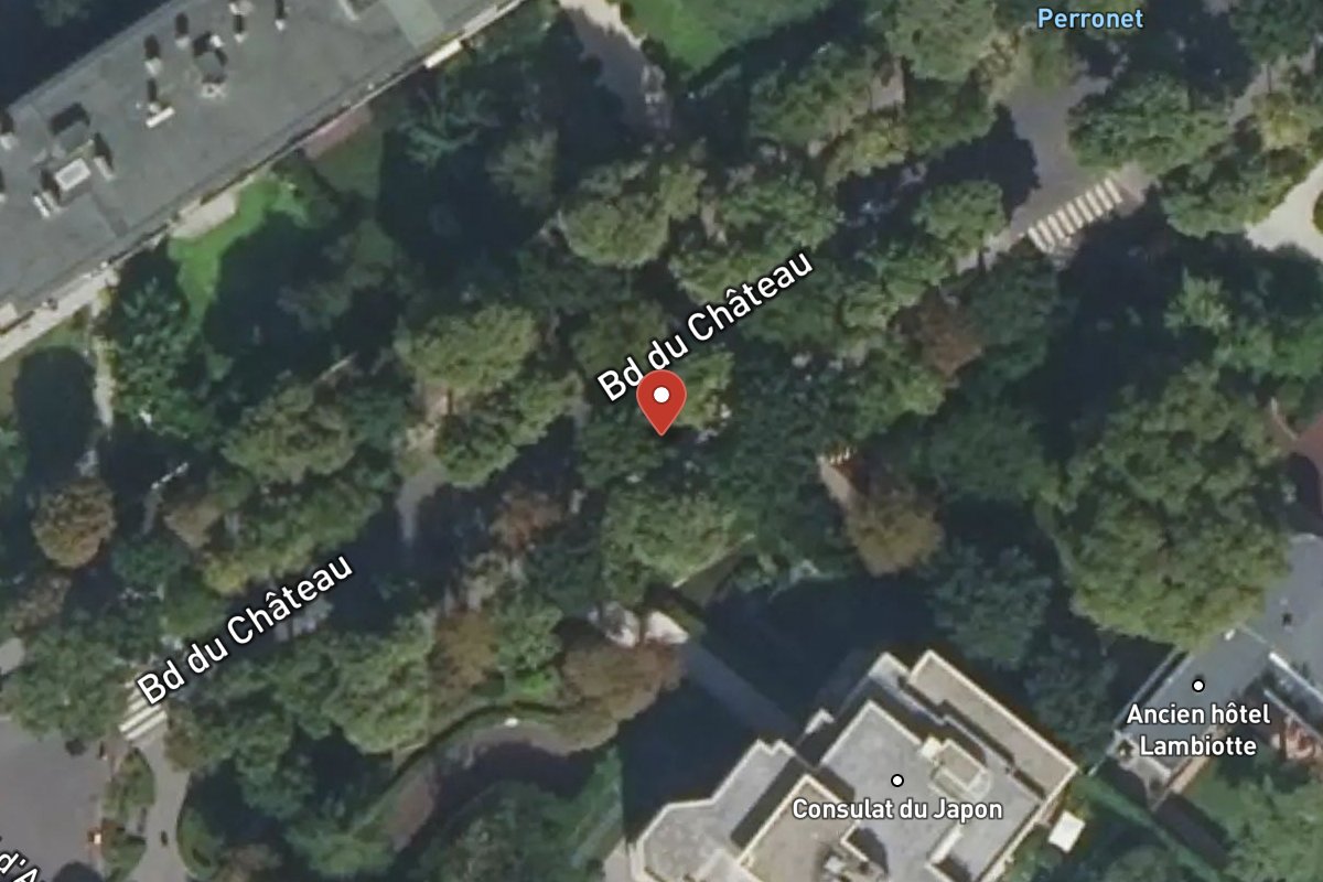 Vue satellite — 27 Avenue du Château