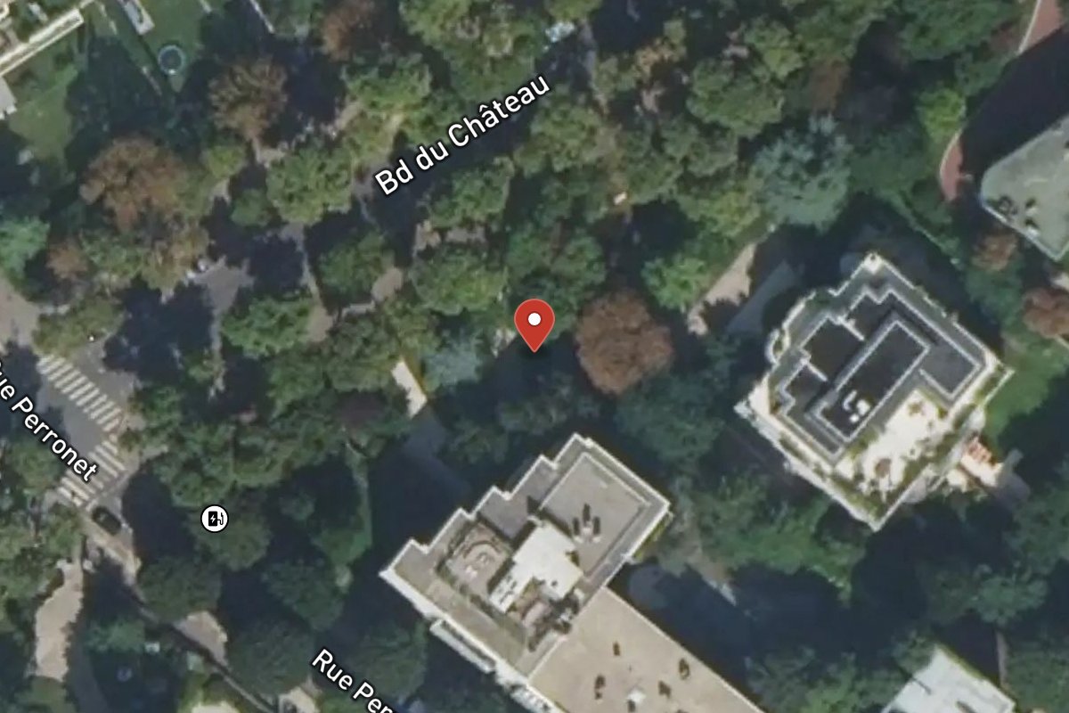 Vue satellite — 28 Avenue du Château