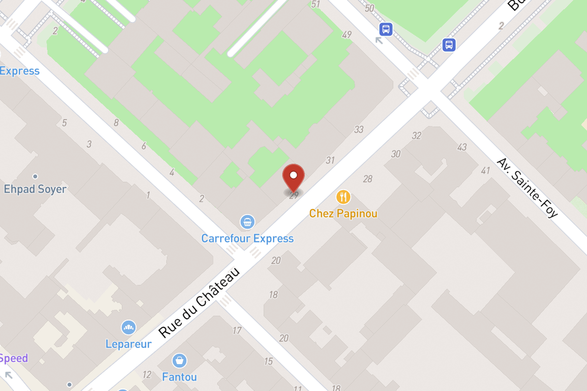 Plan de situation — 29 Avenue du Château