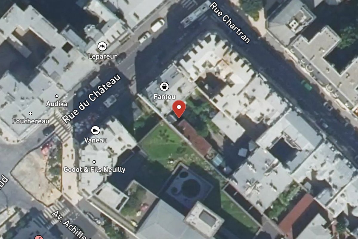 Vue satellite — 2TER Avenue du Château