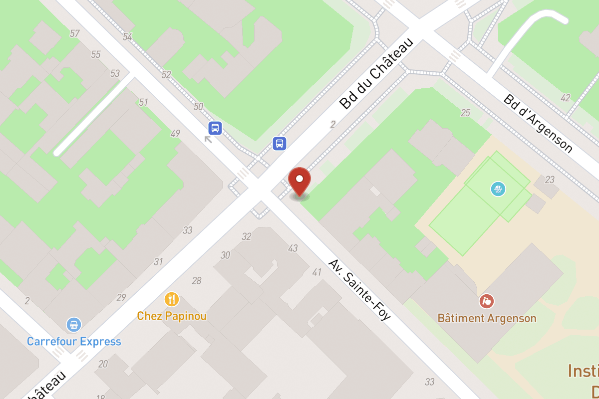 Plan de situation — 2 Avenue du Château