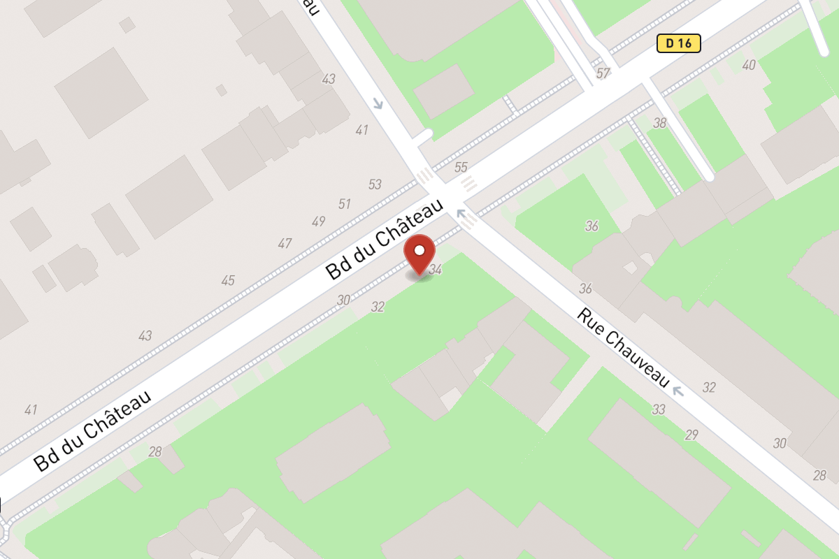 Plan de situation — 34 Avenue du Château