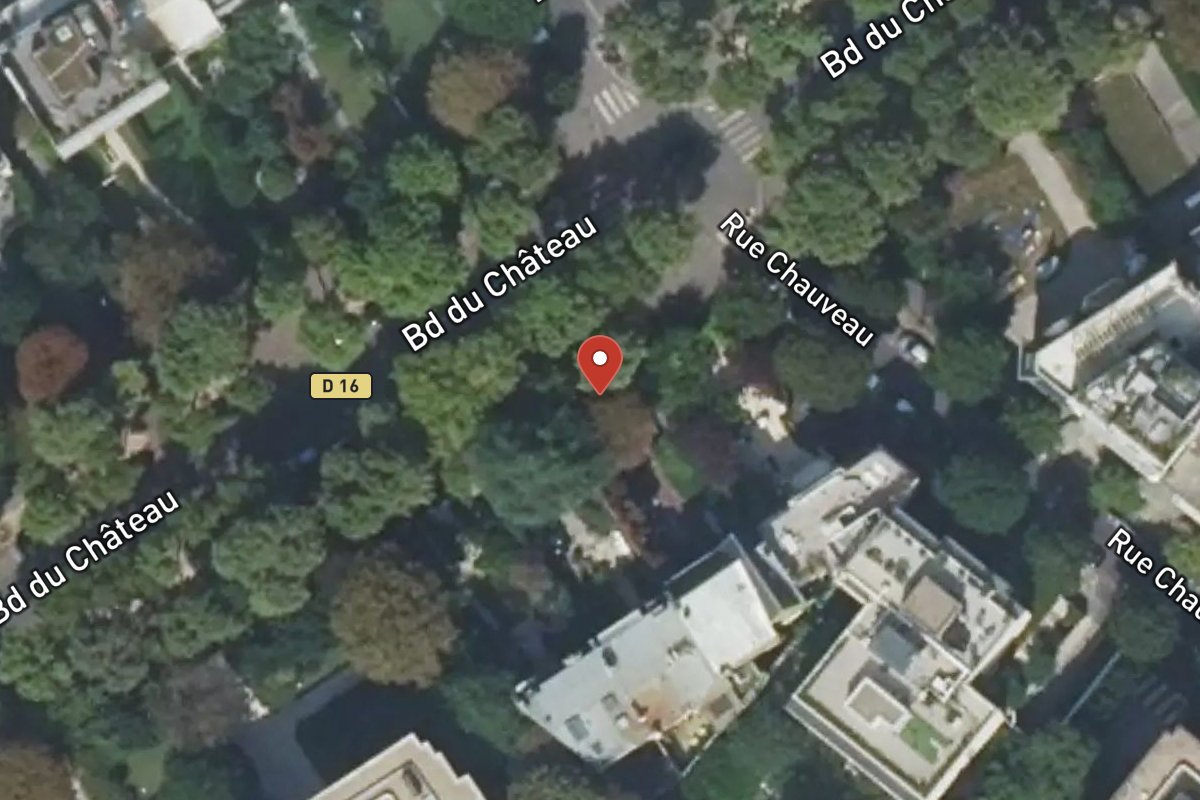Vue satellite — 34 Avenue du Château