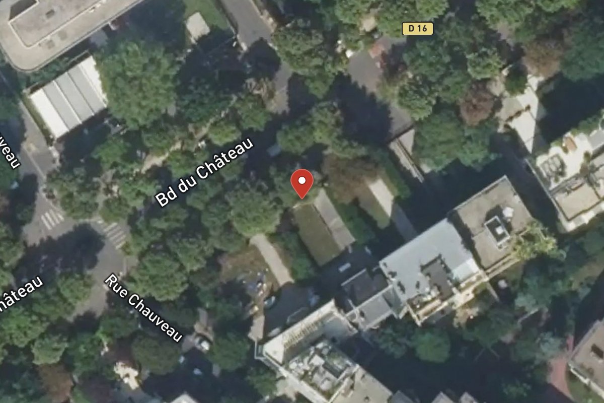 Vue satellite — 36BIS Avenue du Château
