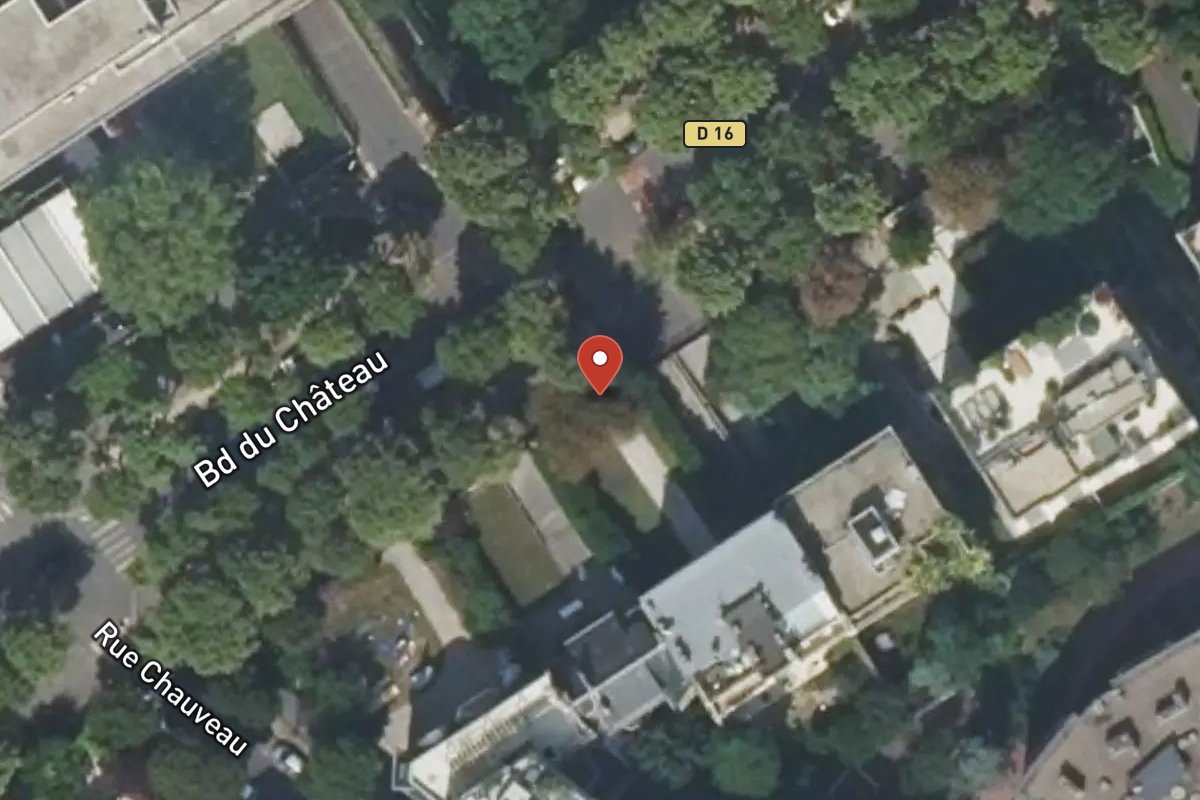 Vue satellite — 38 Avenue du Château