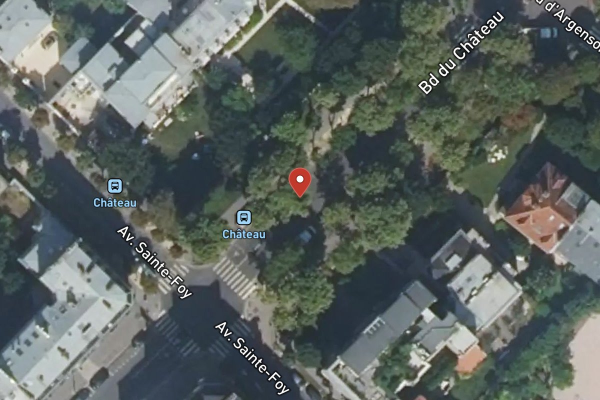 Vue satellite — 3 Avenue du Château