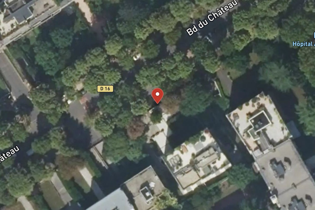 Vue satellite — 40 Avenue du Château