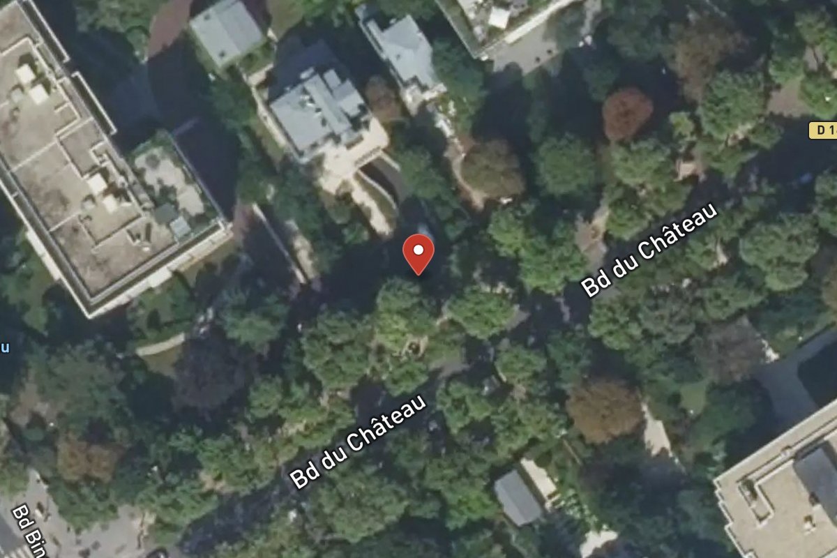 Vue satellite — 43 Avenue du Château